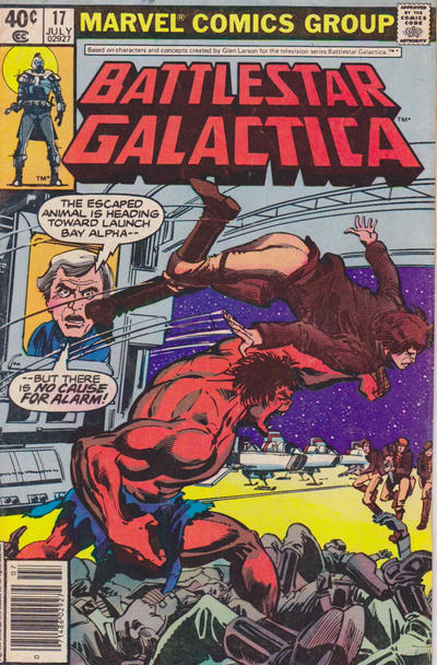 Cover for Battlestar Galactica (Marvel, 1979 series) #17 [Newsstand]