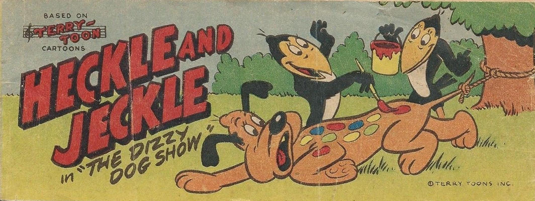 Cover for Heckle and Jeckle in "The Dizzy Dog Show" (Weeties, 1961 series) 