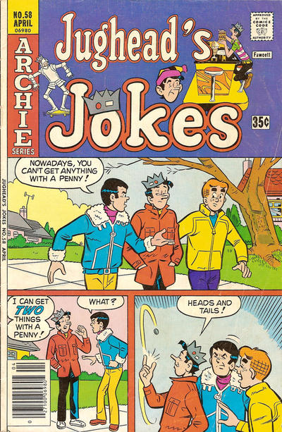 Cover for Jughead's Jokes (Archie, 1967 series) #58