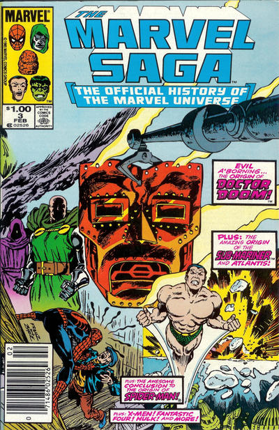 Cover for The Marvel Saga the Official History of the Marvel Universe (Marvel, 1985 series) #3 [Newsstand]