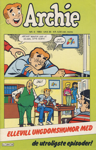 Cover for Archie (Semic, 1982 series) #6/1983