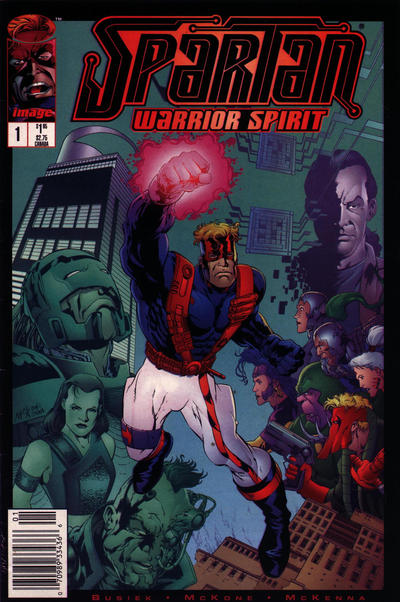 Cover for Spartan: Warrior Spirit (Image, 1995 series) #1 [Newsstand]
