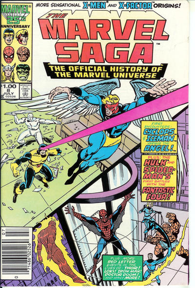 Cover for The Marvel Saga the Official History of the Marvel Universe (Marvel, 1985 series) #8 [Direct]