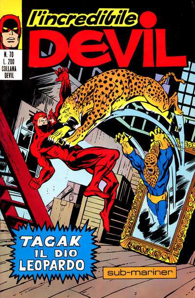 Cover for L'Incredibile Devil (Editoriale Corno, 1970 series) #70