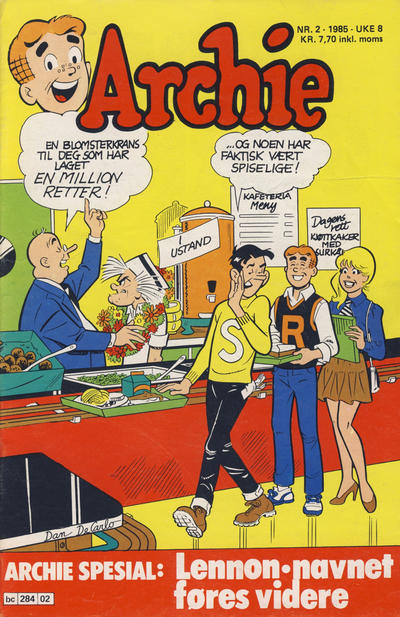 Cover for Archie (Semic, 1982 series) #2/1985