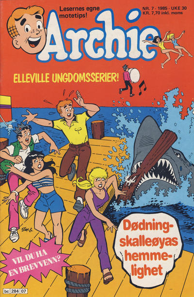 Cover for Archie (Semic, 1982 series) #7/1985