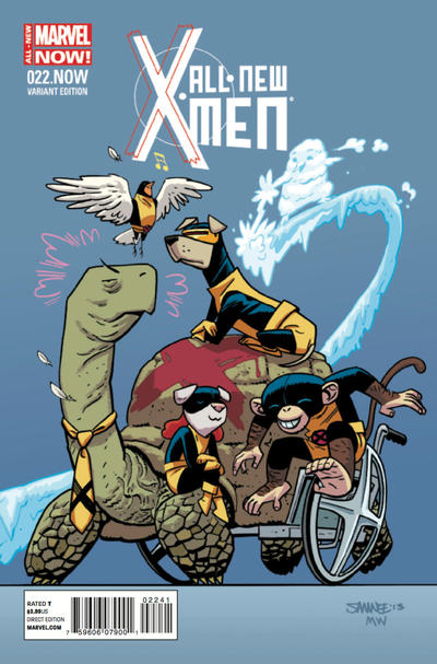 Cover for All-New X-Men (Marvel, 2013 series) #22 [Chris Samnee 'Animal']