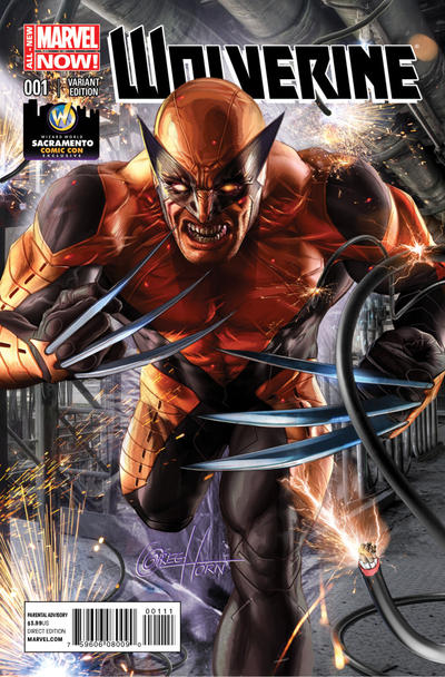 Cover for Wolverine (Marvel, 2014 series) #1 [Variant Cover - Greg Horn]