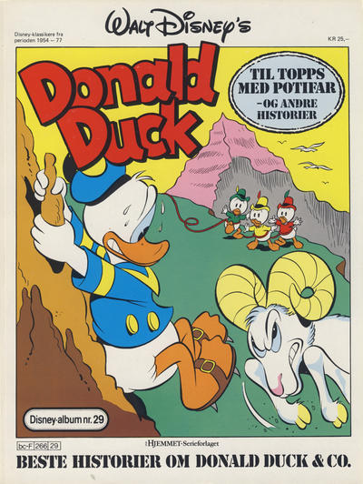 Cover for Walt Disney's Beste Historier om Donald Duck & Co [Disney-Album] (Hjemmet / Egmont, 1978 series) #29 - Til topps med Potifar og andre historier