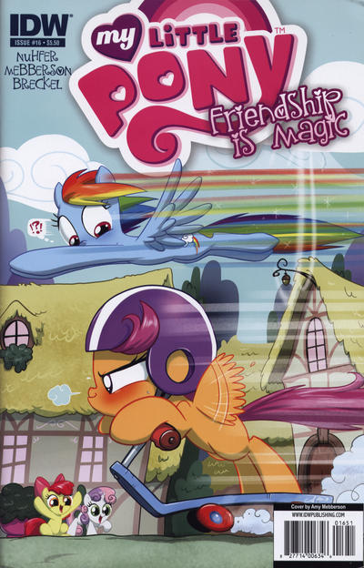 Cover for My Little Pony: Friendship Is Magic (IDW, 2012 series) #16 [Cover RE - Hot Topic Exclusive - Amy Mebberson]