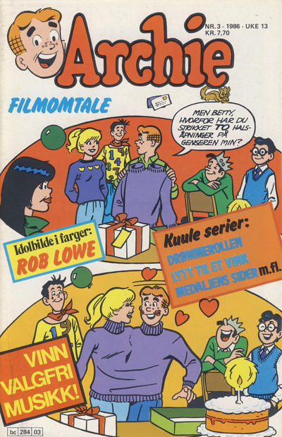 Cover for Archie (Semic, 1982 series) #3/1986
