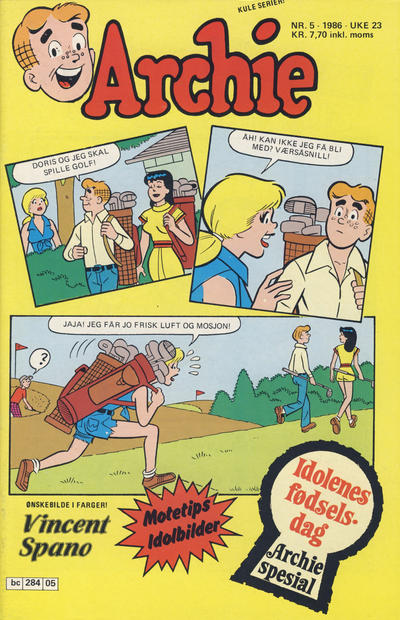 Cover for Archie (Semic, 1982 series) #5/1986