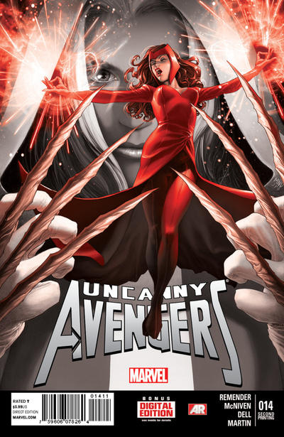 Cover for Uncanny Avengers (Marvel, 2012 series) #14 [Second Printing]