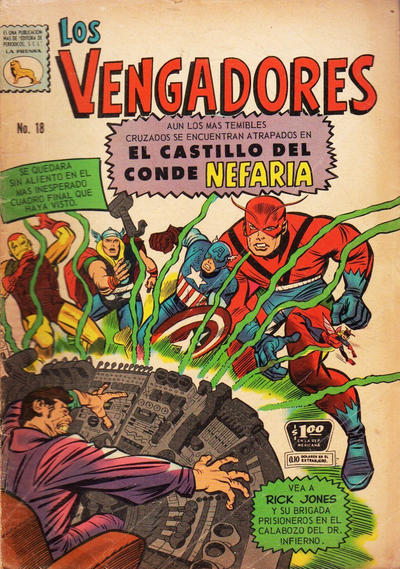Cover for Los Vengadores (Editora de Periódicos, S. C. L. "La Prensa", 1965 series) #18