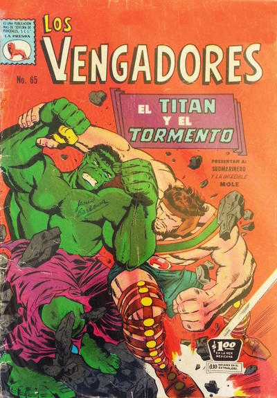 Cover for Los Vengadores (Editora de Periódicos, S. C. L. "La Prensa", 1965 series) #65