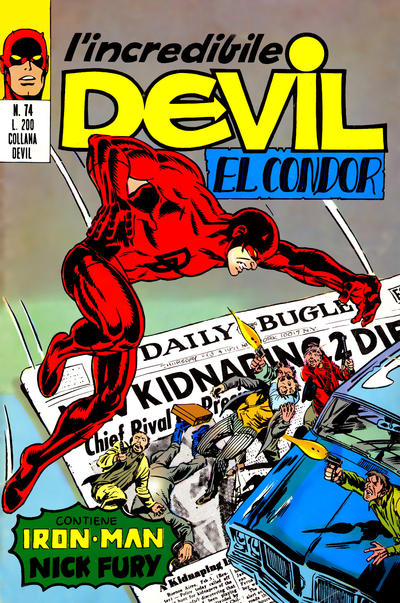 Cover for L'Incredibile Devil (Editoriale Corno, 1970 series) #74