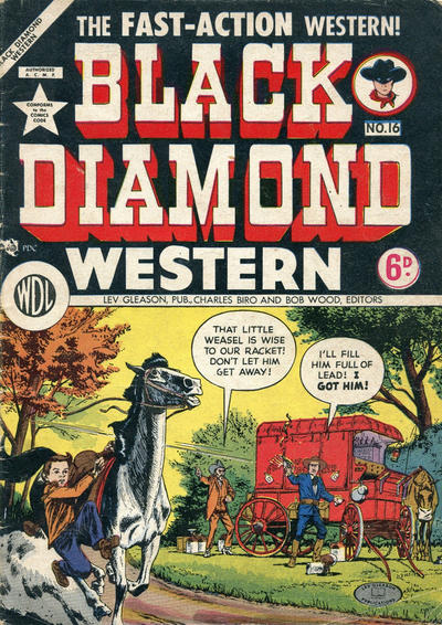 Cover for Black Diamond Western (World Distributors, 1949 ? series) #16
