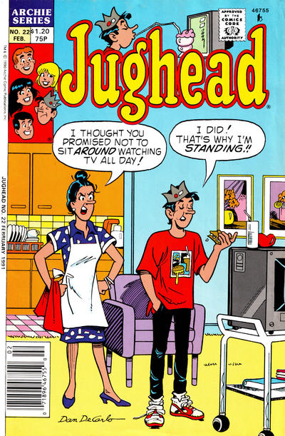 Cover for Jughead (Archie, 1987 series) #22 [Canadian]
