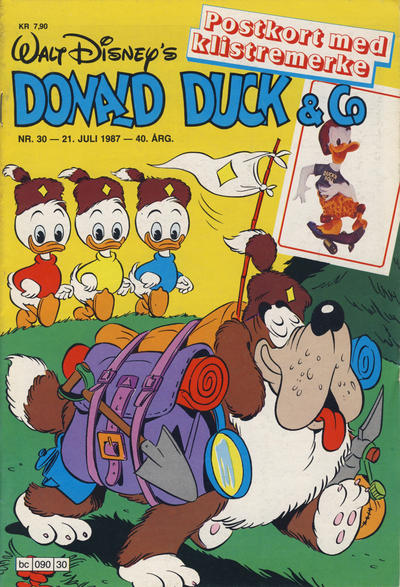 Cover for Donald Duck & Co (Hjemmet / Egmont, 1948 series) #30/1987