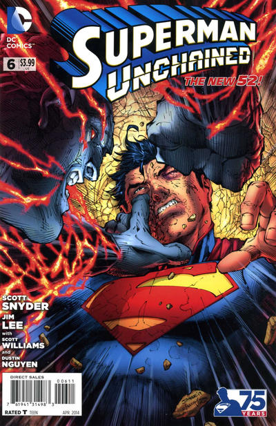Cover for Superman Unchained (DC, 2013 series) #6