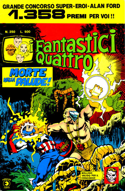 Cover for I Fantastici Quattro (Editoriale Corno, 1971 series) #250