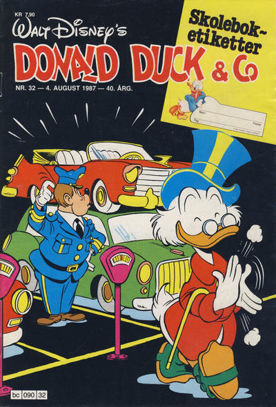 Cover for Donald Duck & Co (Hjemmet / Egmont, 1948 series) #32/1987