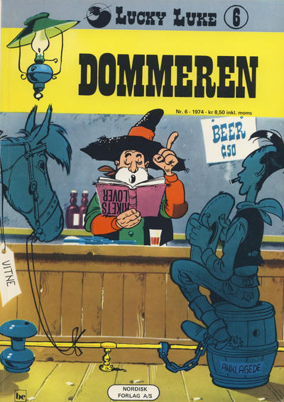 Cover for Lucky Luke (Nordisk Forlag, 1973 series) #6 - Dommeren