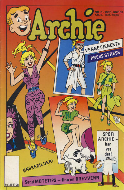 Cover for Archie (Semic, 1982 series) #8/1987