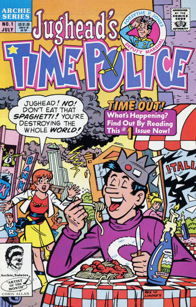 Cover for Jughead's Time Police (Archie, 1990 series) #1 [Direct]