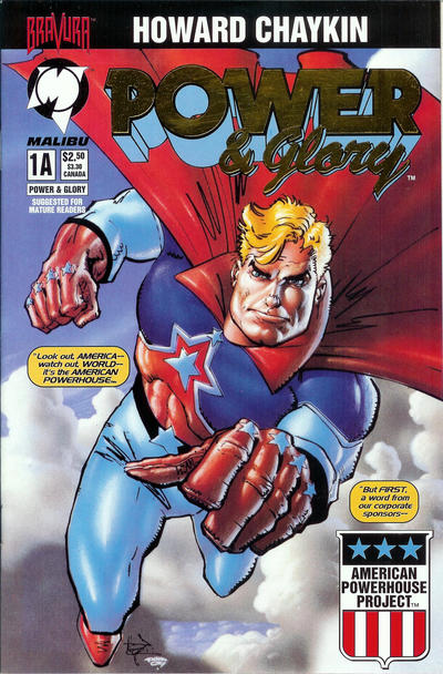 Cover for Power & Glory (Malibu, 1994 series) #1 [Gold Foil Edition]
