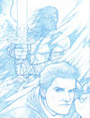 Cover for Angel (IDW, 2009 series) #22 [Gabriel Rodriguez Retailer Incentive Blueline Sketch Cover (1 in 25)]