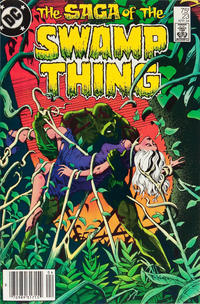 Cover for The Saga of Swamp Thing (DC, 1982 series) #23 [Newsstand]
