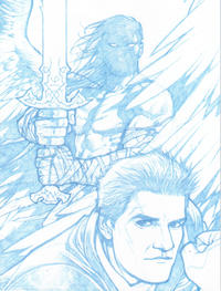 Cover Thumbnail for Angel (IDW, 2009 series) #22 [Gabriel Rodriguez Retailer Incentive Blueline Sketch Cover (1 in 25)]