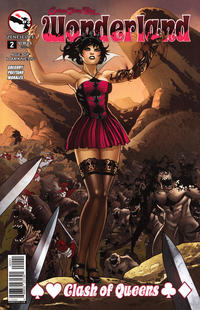 Cover Thumbnail for Grimm Fairy Tales Presents Wonderland: Clash of Queens (Zenescope Entertainment, 2014 series) #2 [Cover D - Richard Ortiz Connecting Cover]