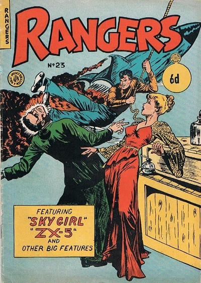 Cover for Rangers Comics (H. John Edwards, 1950 ? series) #23 [6d]