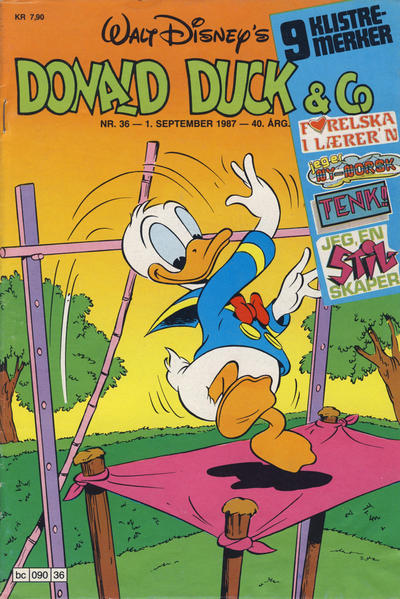 Cover for Donald Duck & Co (Hjemmet / Egmont, 1948 series) #36/1987