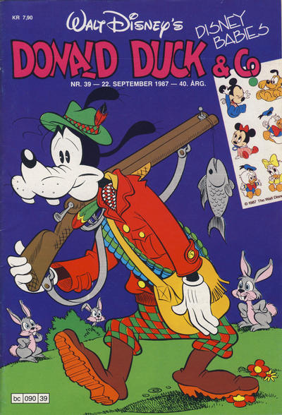 Cover for Donald Duck & Co (Hjemmet / Egmont, 1948 series) #39/1987