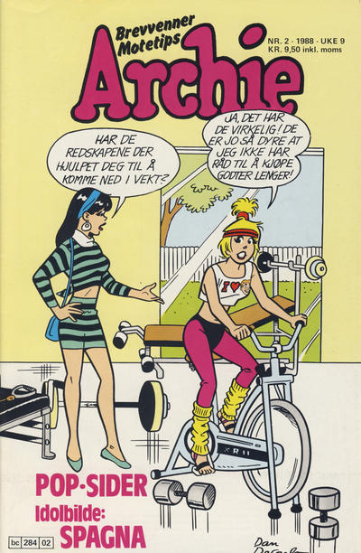 Cover for Archie (Semic, 1982 series) #2/1988