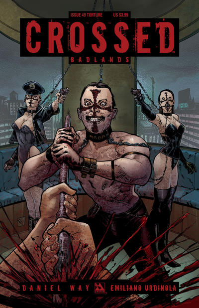 Cover for Crossed Badlands (Avatar Press, 2012 series) #49 [Torture Variant Cover by German Erramouspe]