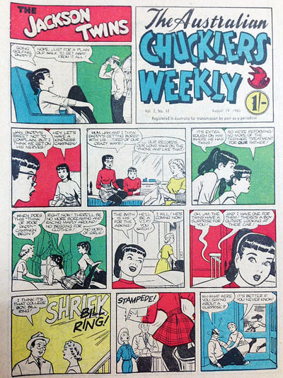 Cover for Chucklers' Weekly (Consolidated Press, 1954 series) #v7#17