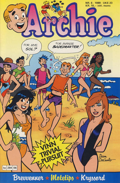 Cover for Archie (Semic, 1982 series) #6/1989