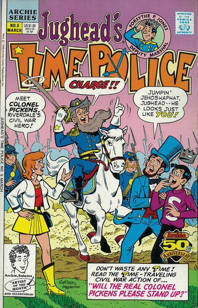 Cover for Jughead's Time Police (Archie, 1990 series) #5 [Direct]