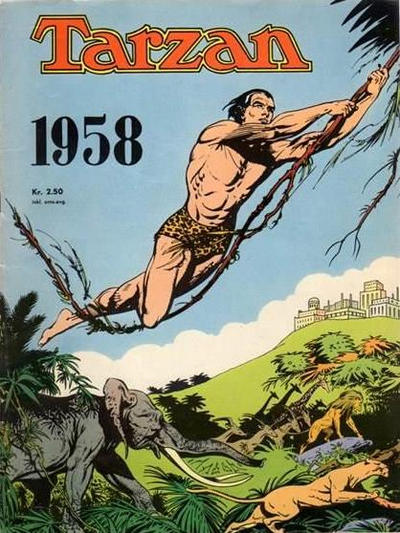 Cover for Tarzan julehefte (Hjemmet / Egmont, 1947 series) #1958