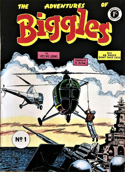 Cover for Adventures of Biggles (Thorpe & Porter, 1955 ? series) #1