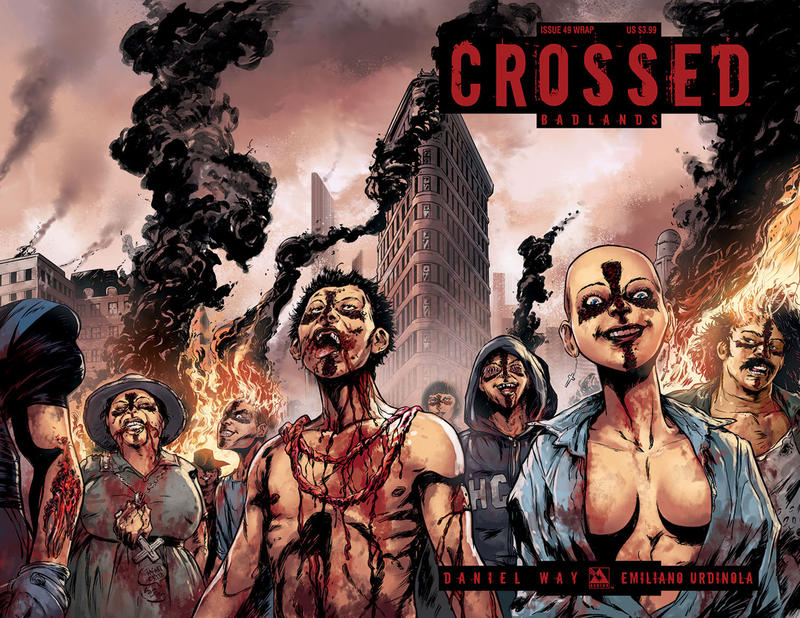 Cover for Crossed Badlands (Avatar Press, 2012 series) #49 [Wraparound Varint Cover by Rafael Ortiz]