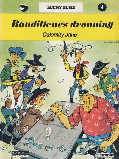 Cover for Lucky Luke (Semic, 1977 series) #4 - Bandittenes dronning Calamity Jane [3. opplag]