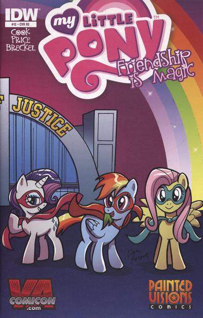 Cover for My Little Pony: Friendship Is Magic (IDW, 2012 series) #12 [Cover RE - 2013 VA Comicon Connecting Cover B - Dan Parent]