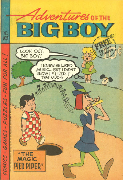 Cover for Adventures of the Big Boy (Webs Adventure Corporation, 1957 series) #102 [West]