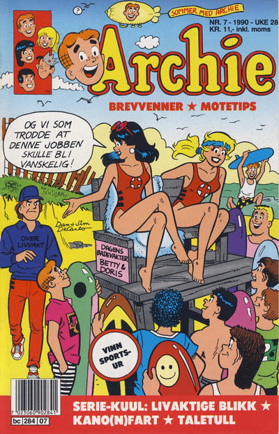 Cover for Archie (Semic, 1982 series) #7/1990