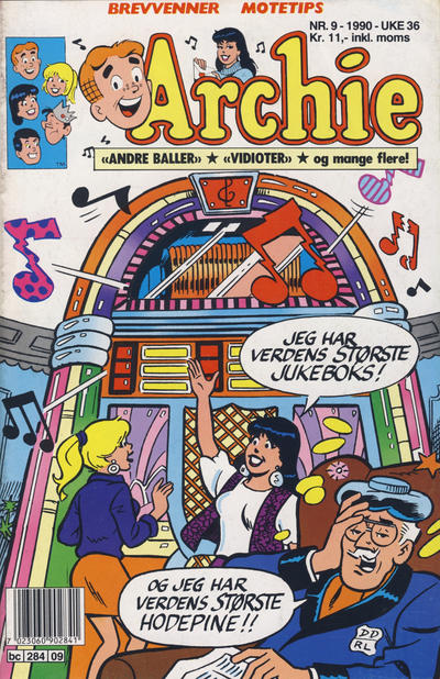 Cover for Archie (Semic, 1982 series) #9/1990